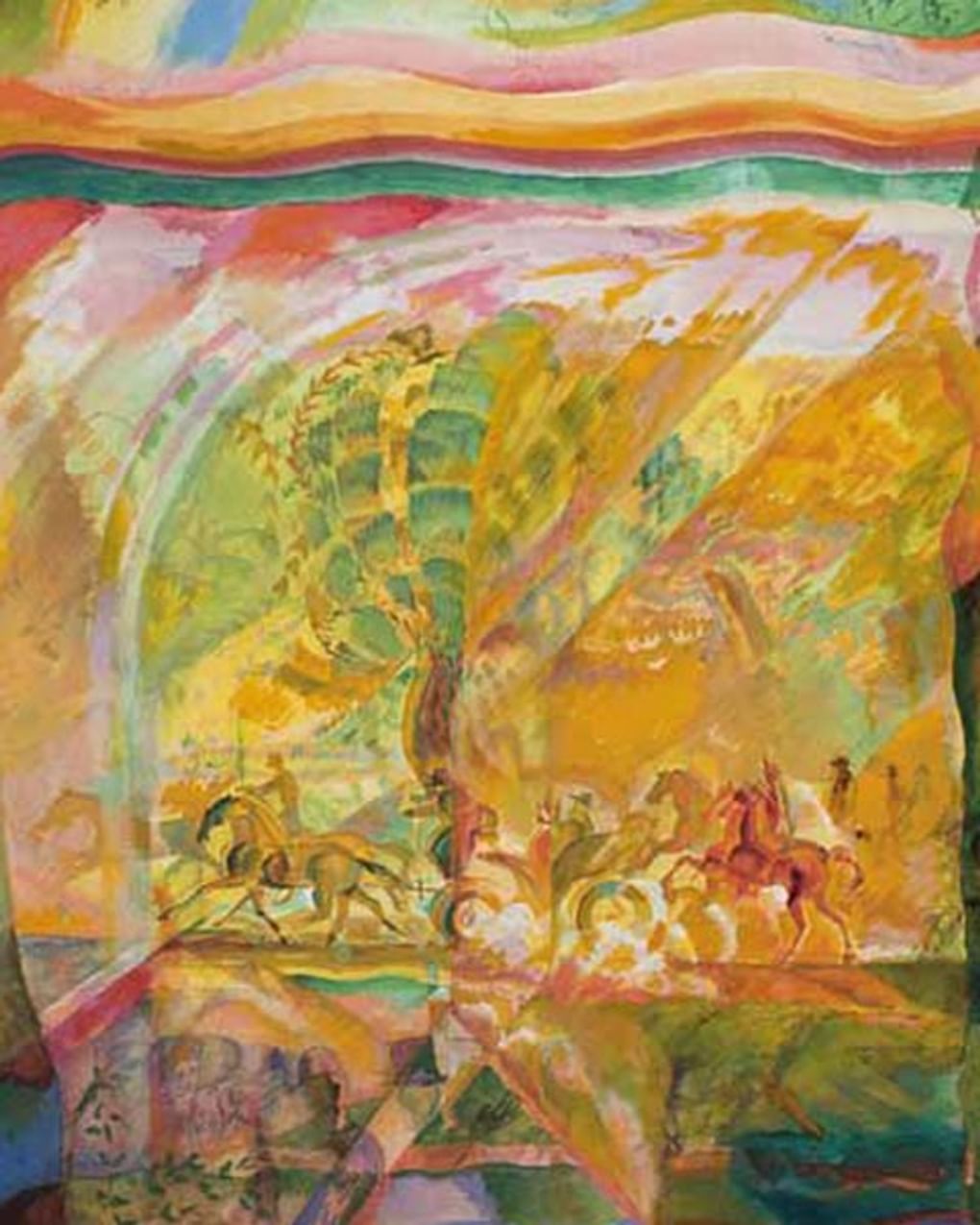 Георгий Якулов. Весенняя прогулка (фрагмент). 1915. Государственная Третьяковская галерея, Москва