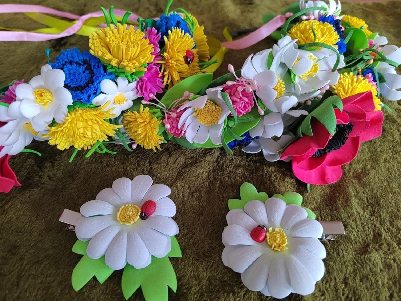 Ромашка из фоамирана своими руками