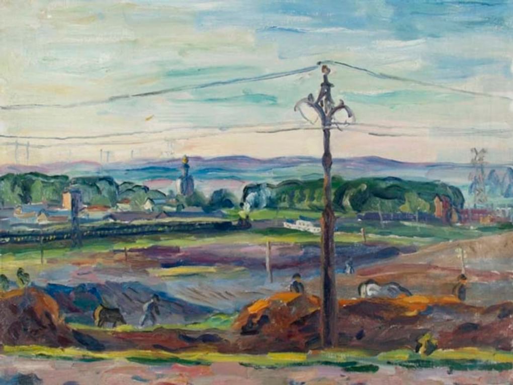 Аристарх Лентулов. Под Москвой (фрагмент). 1940. Частное собрание