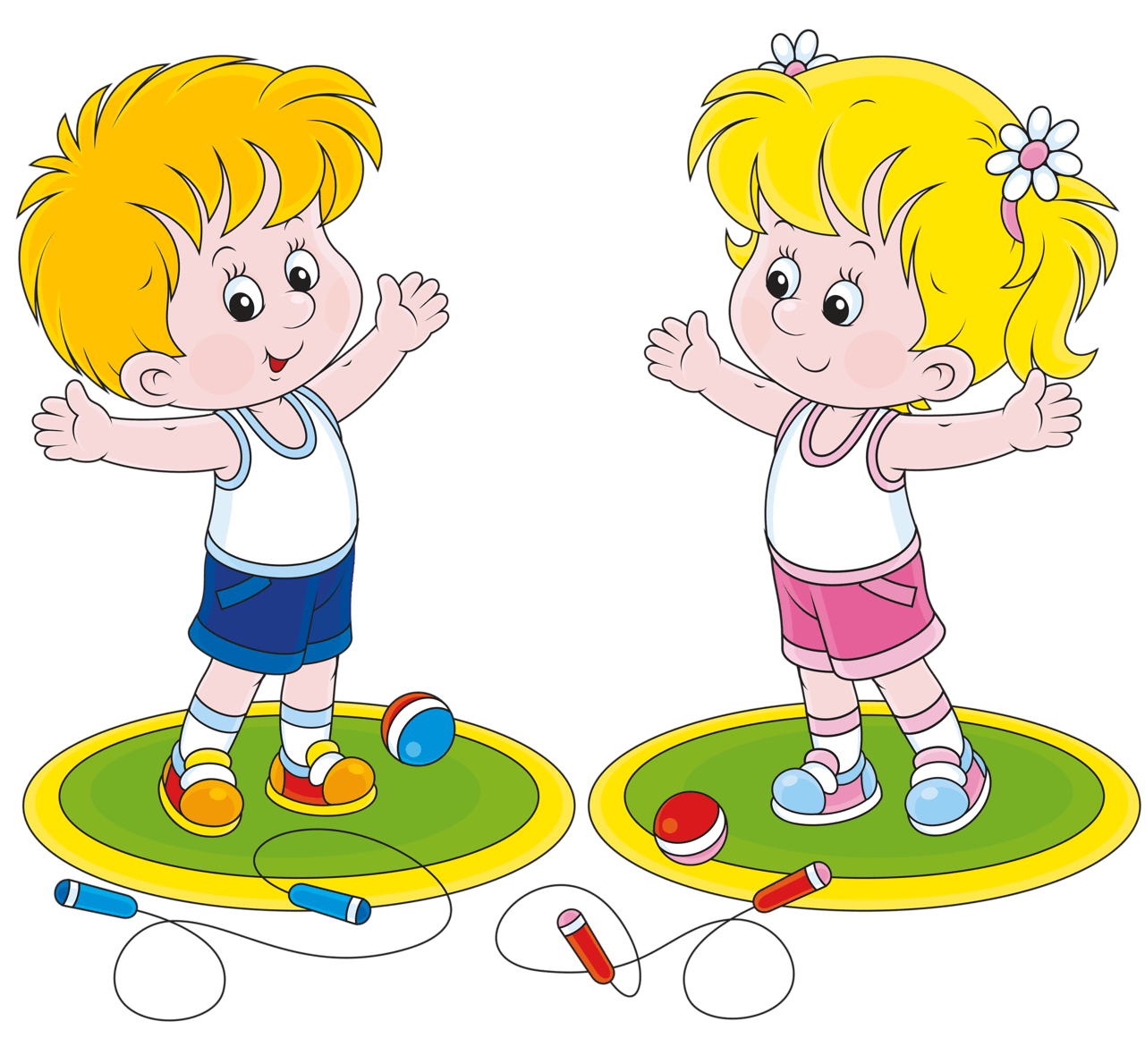 Active kids Royalty Free Vector Image - VectorStock