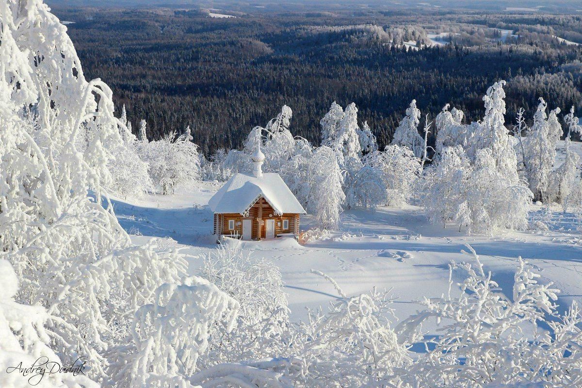 Зима в россии фото