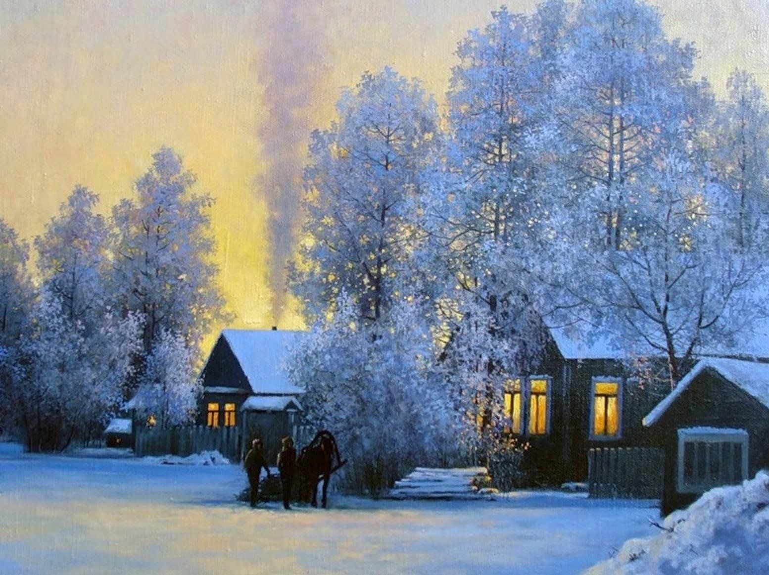Зима тихо. Зима в деревне. Зимний вечер. Зимний пейзаж деревня. Деревенский домик зимой.