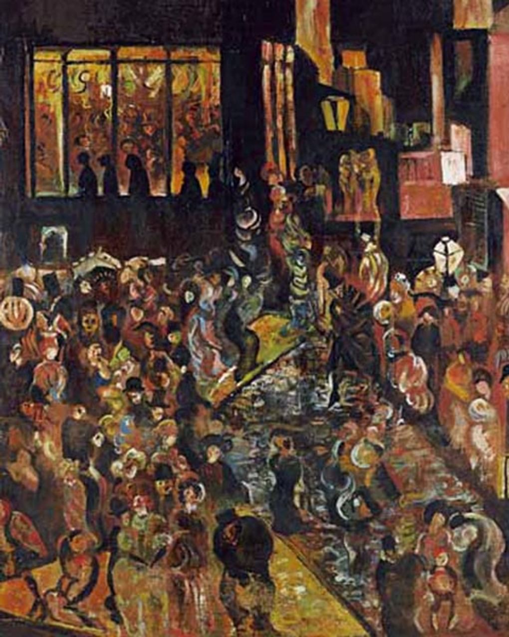 Георгий Якулов. Человек толпы (фрагмент). 1922. Государственная Третьяковская галерея, Москва