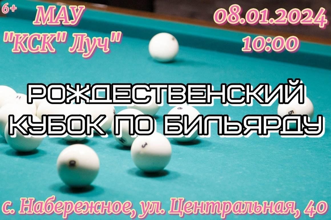 Рождественский кубок по бильярду 2024, Воловский район — дата и место  проведения, программа мероприятия.