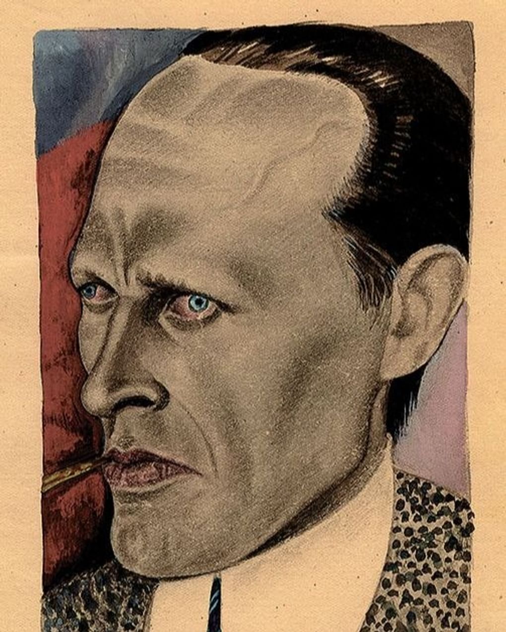 Алиса Порет. Поэт (Даниил Хармс) (фрагмент). 1939. Иллюстрация к книге Валерия Шубинского «Даниил Хармс: жизнь человека на ветру». Москва: Издательство «Corpus», 2015