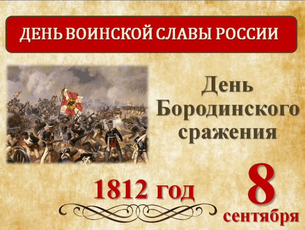 День Бородинского сражения 1812г
