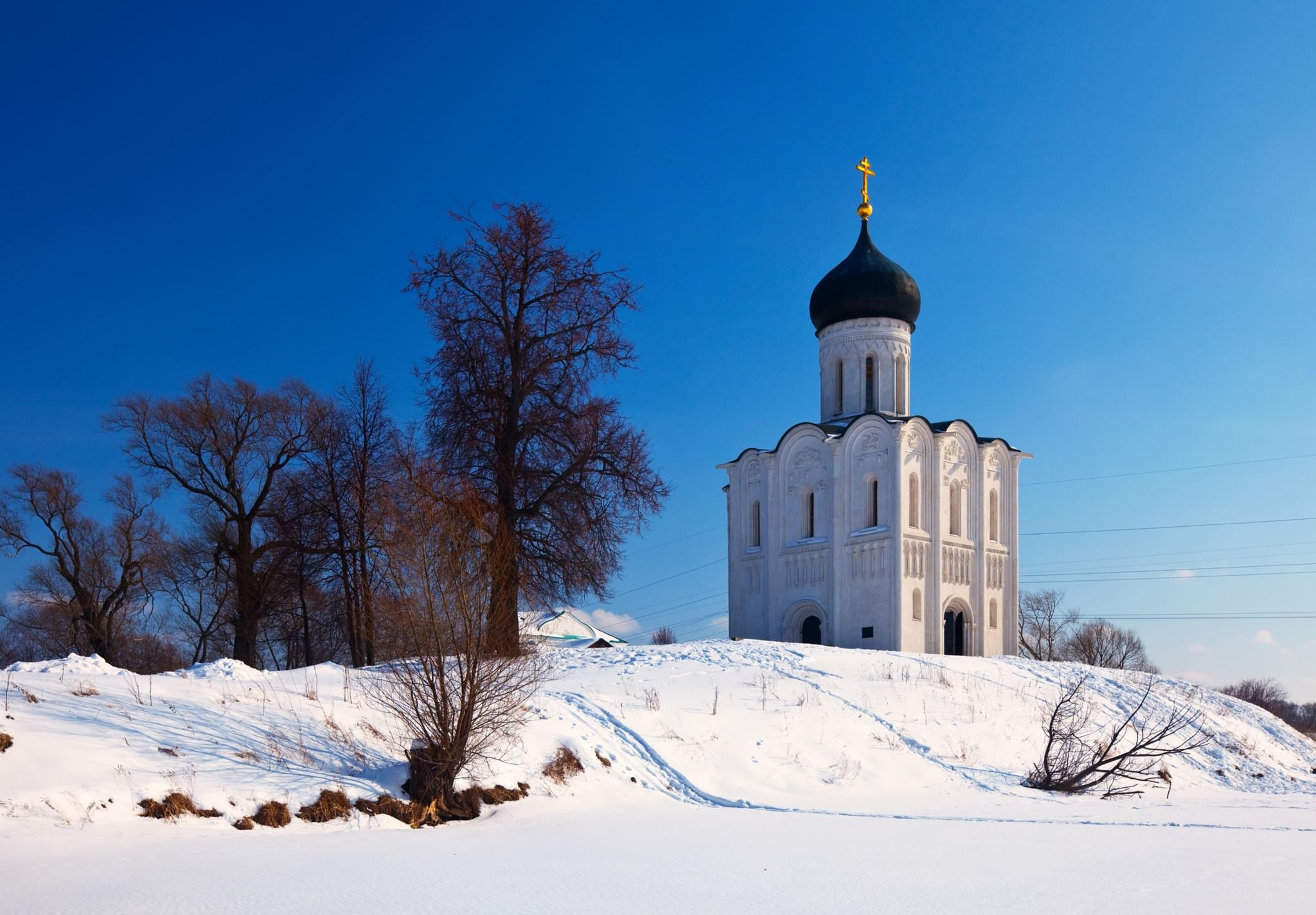 храм на нерли зимой