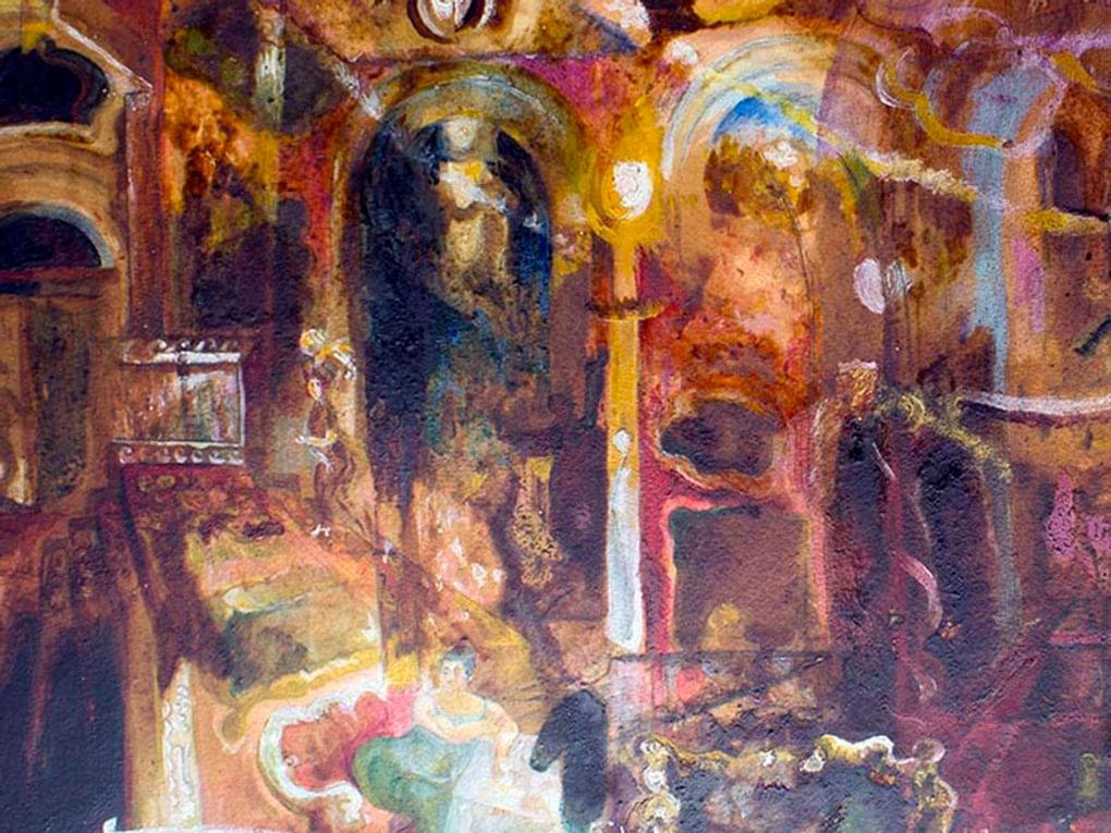 Георгий Якулов. Кафе (фрагмент). 1900-е. Калужский музей изобразительных искусств, Калуга