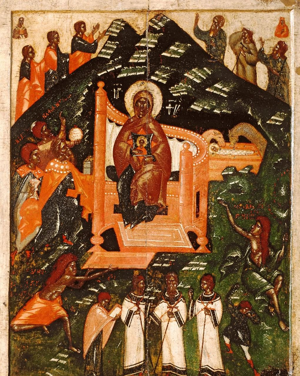 Собор Богоматери. Конец XIV - начало XV века. Государственная Третьяковская галерея, Москва