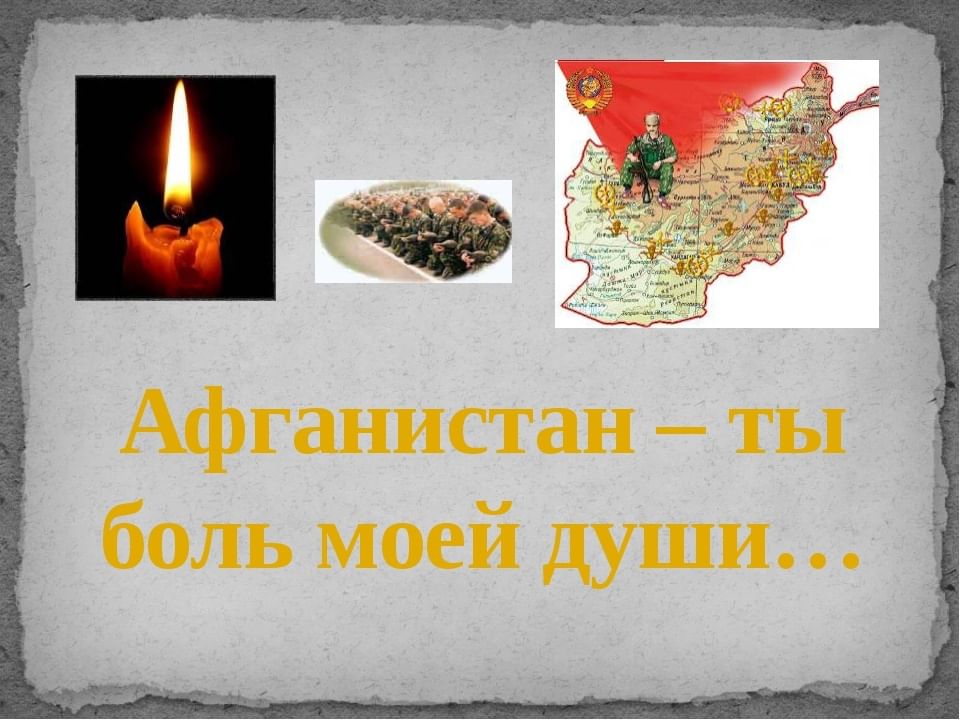 Классный час афганистан наша память и боль с презентацией