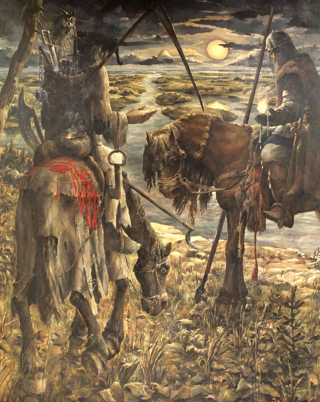 Сергей Симаков. Спор Жизни со Смертью (фрагмент). 1983. Угличский государственный историко-архитектурный и художественный музей, Углич, Ярославская область