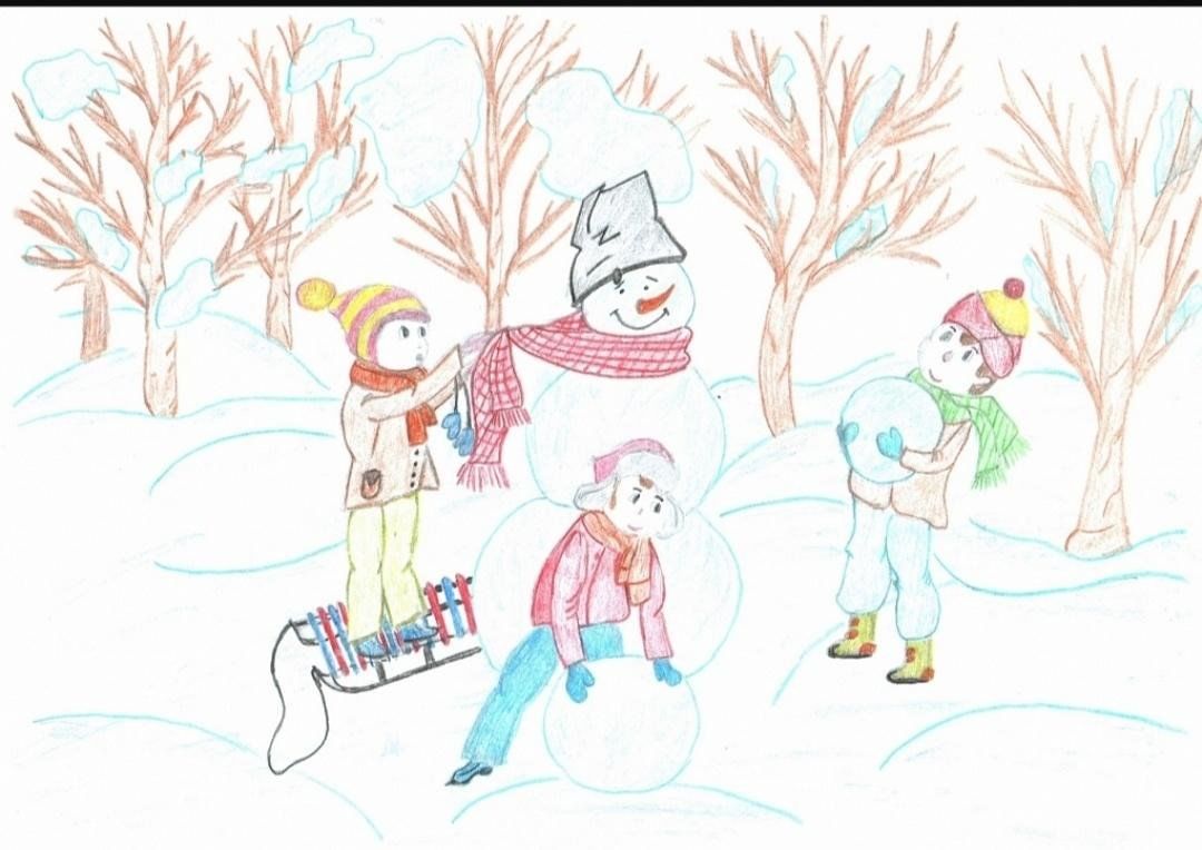 Рисунок зимних игр. Рисунок на тему зимние забавы. Рисунок на тему зима. Рисование зимние забавы. Рисование зимние развлечения.