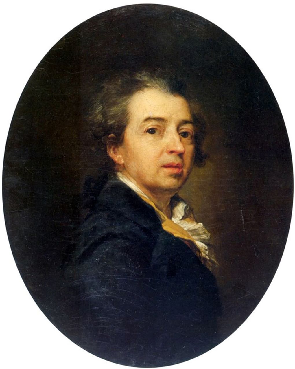 Дмитрий Левицкий. Автопортрет (фрагмент). 1783. Челябинская областная картинная галерея, Челябинск