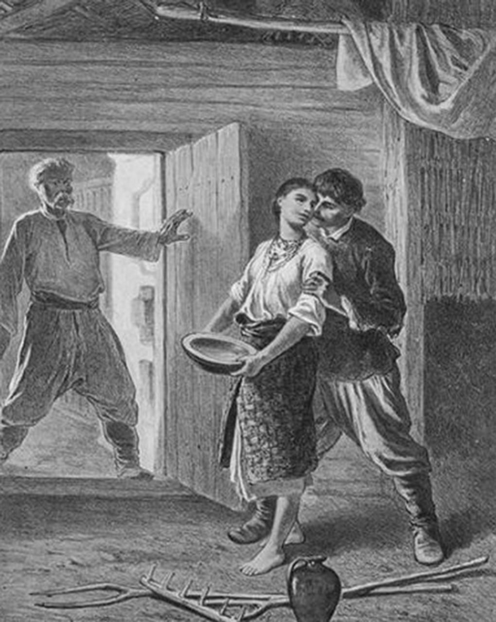 Трутовский листы и корни иллюстрация. Повесть Басаврюк Гоголь. Петрусь Гоголь. Вечер накануне Ивана Купала. Ночь накануне Ивана Купала Гоголь иллюстрации.
