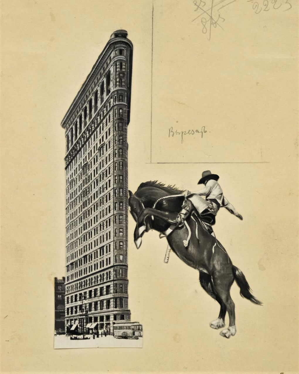 Фаик Тагиров. Иллюстрация к книге «Нью-Йорк». 1933. Выставка «Логос: голос конструктивизма», центр «Зотов», Москва / изображение предоставлено организаторами