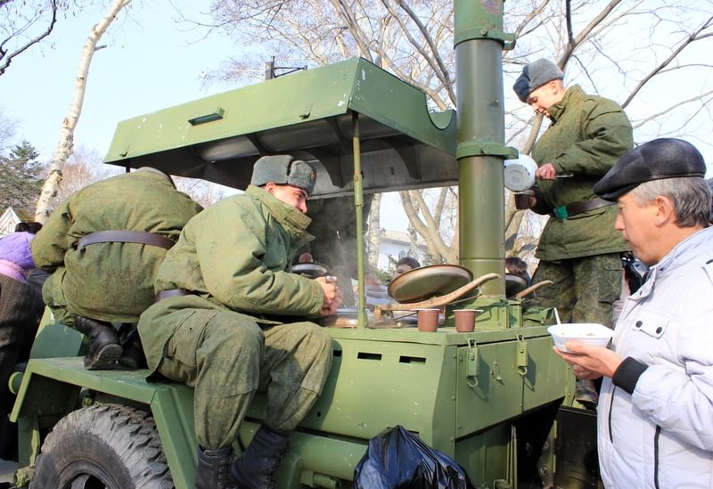 Полевая кухня в армии