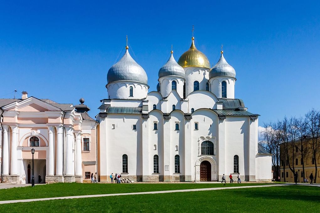 Собор Софии Премудрости Божией, Великий Новгород. Фотография: Andrey Gaverdovsky / <a href="https://commons.wikimedia.org/w/index.php?curid=48900308" target="_blank" rel="noopener">commons.wikimedia</a> / <a href="https://creativecommons.org/licenses/by/2.0" target="_blank" rel="noopener">CC BY 2.0</a>