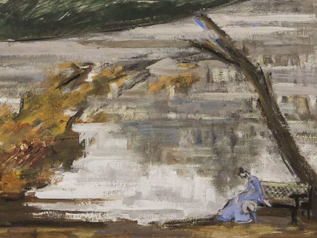 Маргарита Лихницкая. Эскиз декорации к спектаклю Александра Винера «Обломов» (фрагмент). Ленинградский государственный театр им. Ленинского комсомола, Ленинград, 1958 год. Санкт-Петербургский государственный музей театрального и музыкального искусства, Санкт-Петербург