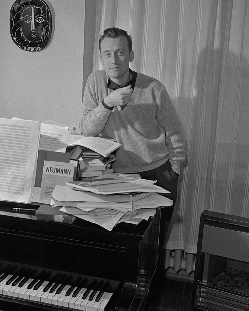 Композитор и пианист Родион Щедрин. 1966 год. Фотография: Александр Коньков, Валентин Мастюков / ТАСС