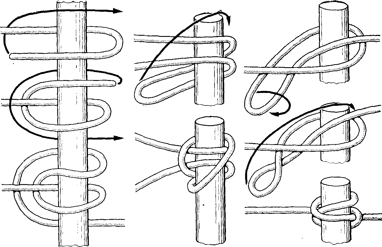Способы закрепления веревки. Морской узел. Узлы для закрепления веревок на опоре. Морской узел фото. Виды морских узлов.