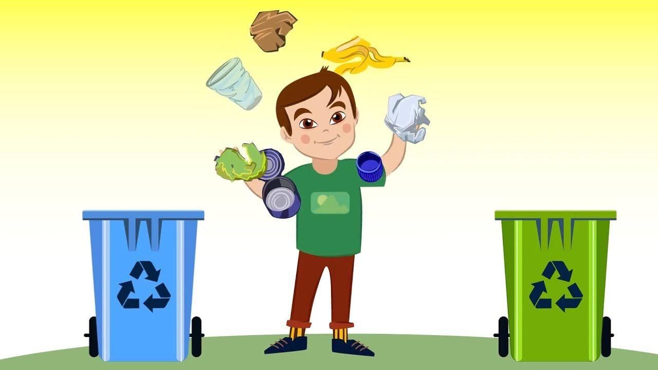 Сортируем мусор картинки для детей в детском саду