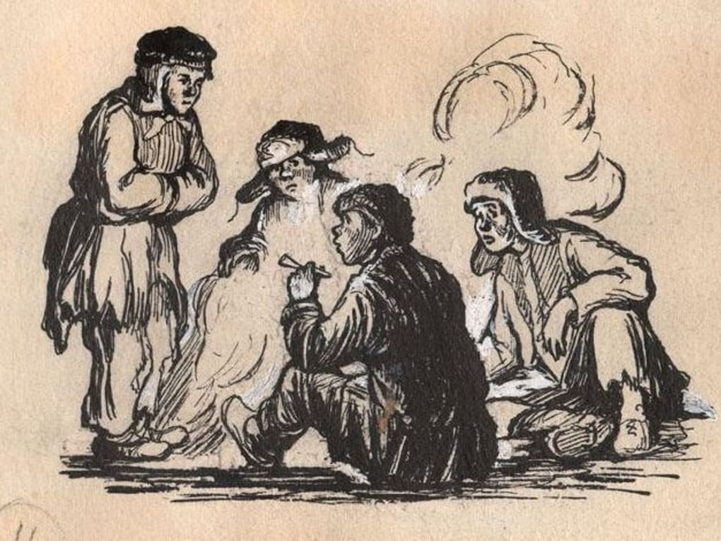 Наталья Гумилева-Симоновская. Беспризорники. 1957–1965. Государственный литературно-мемориальный музей Анны Ахматовой в Фонтанном Доме, Санкт-Петербург