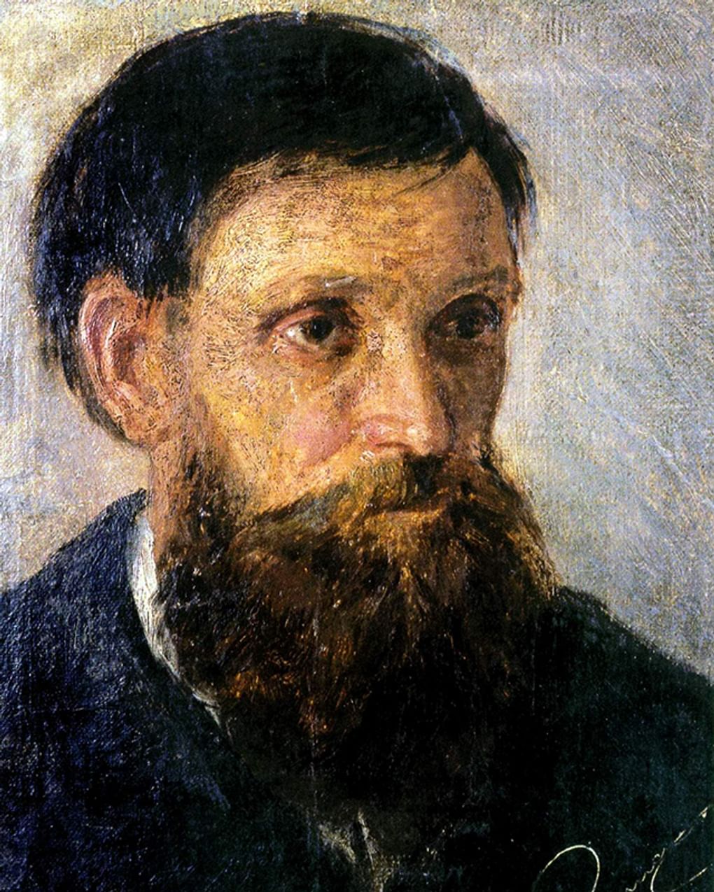 Николай Пимоненко. Портрет отца художника, Корнила Даниловича (фрагмент). 1880. Национальный художественный музей Украины, Киев, Украина