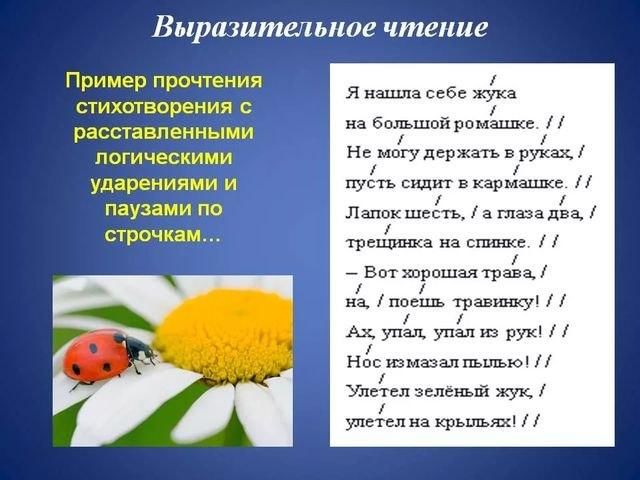 Интонационный рисунок стихотворения