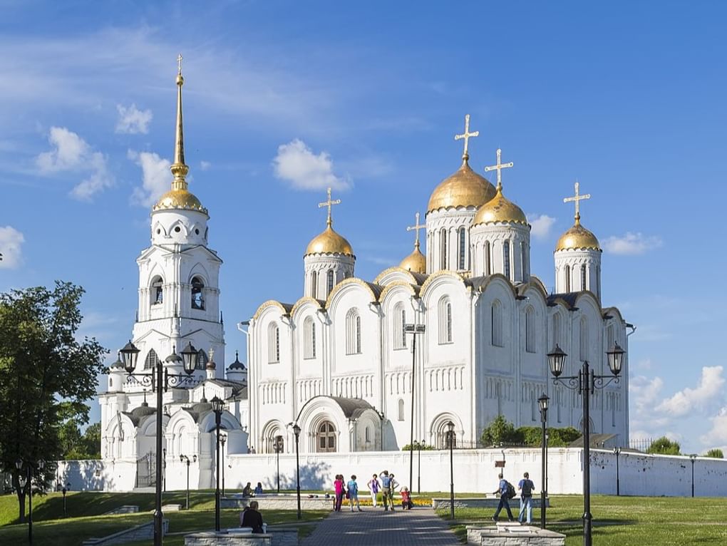 Собор Успения Пресвятой Богородицы (Успенский собор), Владимир (фрагмент). Фотография: Mike1979 Russia / <a href="https://commons.wikimedia.org/wiki/File:Dormition_of_the_Theotokos_Cathedral_Vladimir_2016-06-23_6402.jpg" target="_blank" rel="noopener">Wikimedia Commons</a> / <a href="https://creativecommons.org/licenses/by-sa/4.0" target="_blank" rel="noopener">CC BY-SA 4.0</a>