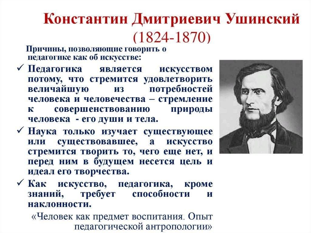 Константин дмитриевич ушинский презентация 1 класс