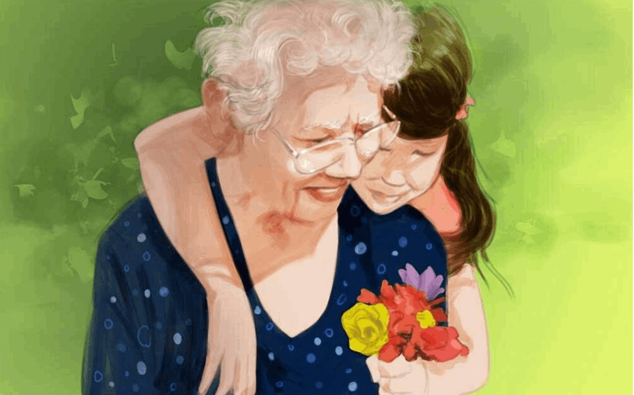 Любимые внучки видео. Бабушка и внучка. Бабушка рисунок. Картины пожилых людей. Нарисовать бабушку.