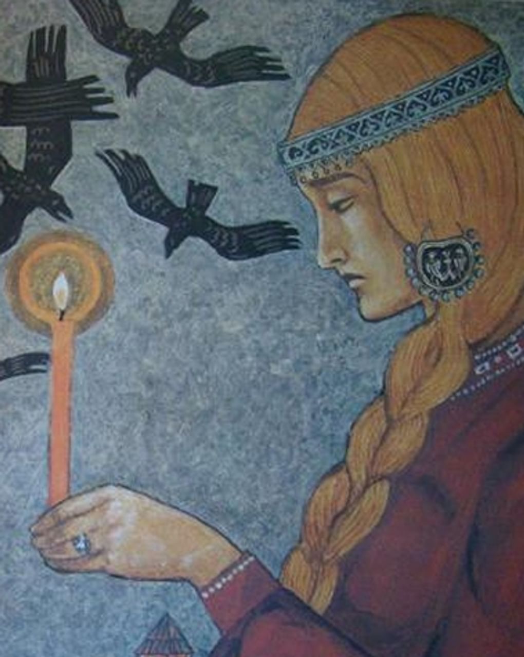 Владимир Семенов. Иллюстрация к книге «Слово о полку Игореве» (фрагмент). Ленинград: издательство «Художник РСФСР», 1971