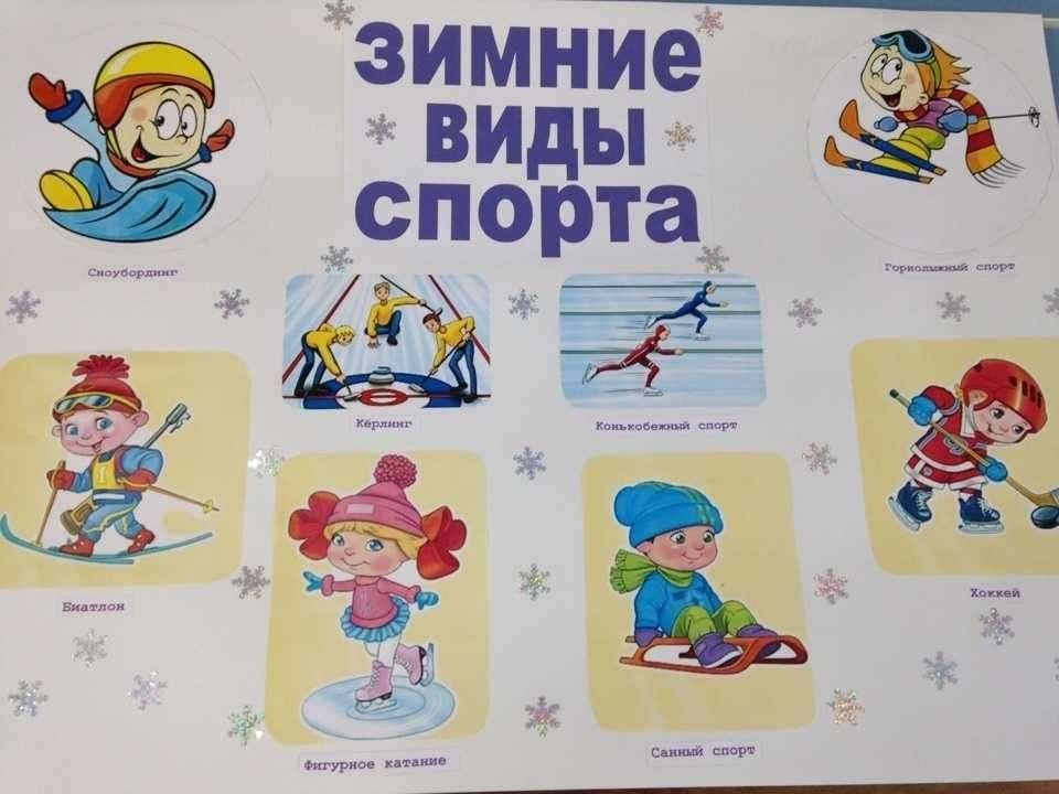 Проект зимние виды спорта в средней группе