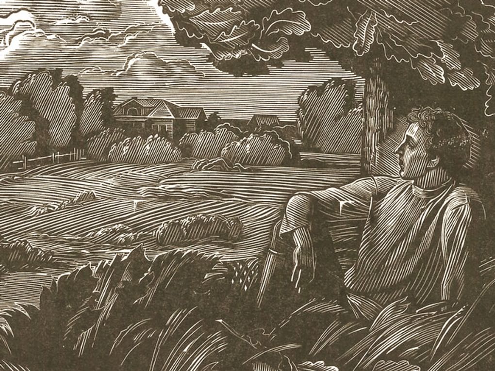 Александр Бакулевский. Блок в Шахматове (фрагмент). 1980. Национальный музей Республики Марий Эл им. Т. Евсеева, Йошкар-Ола