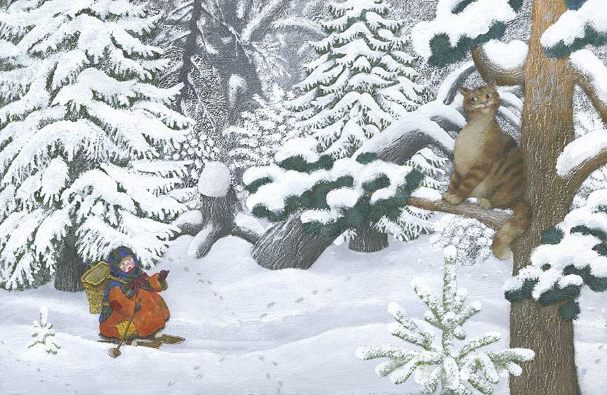 Песня в лес приходит сказка снег фонк. Бычков серебряное копытце.