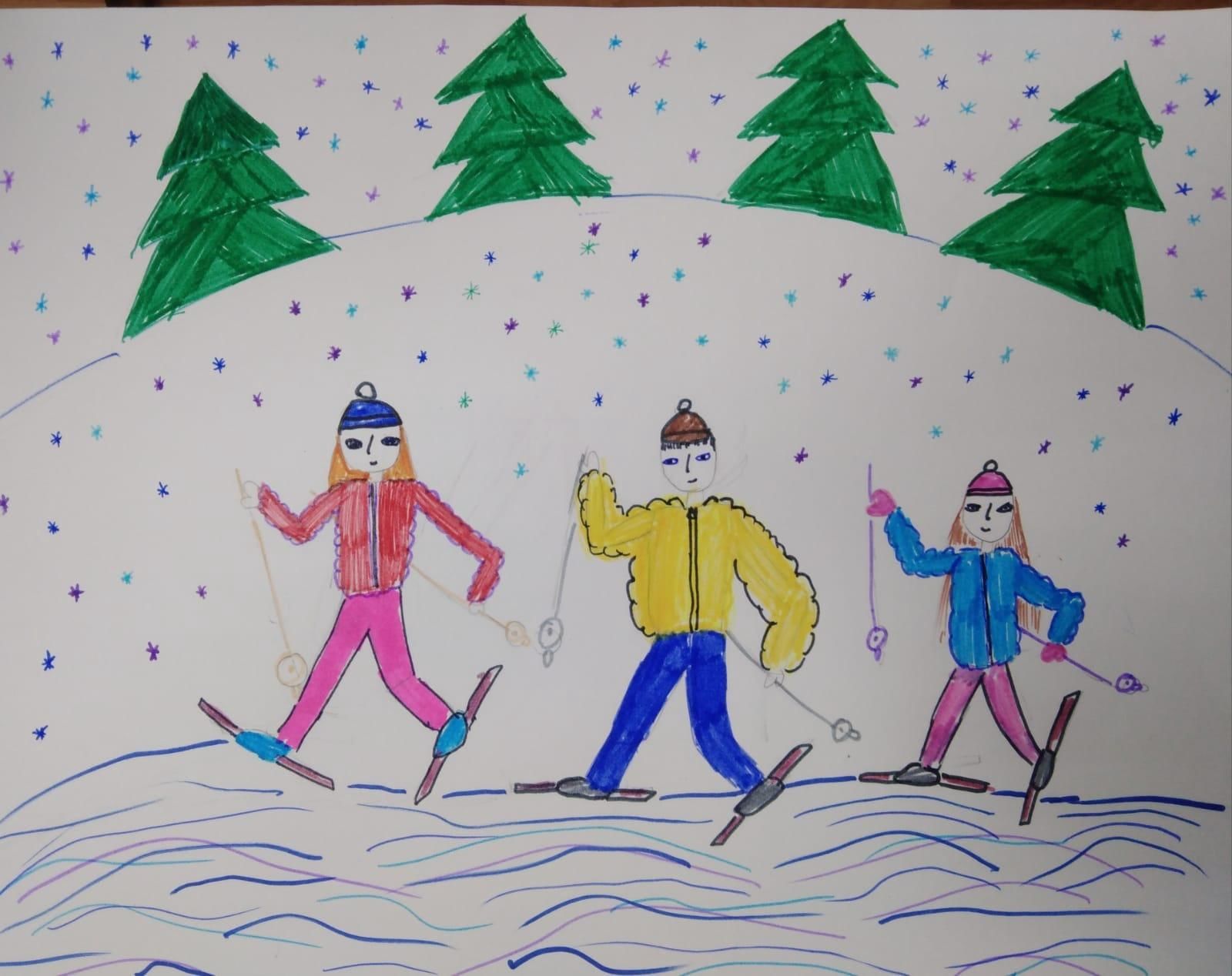 Выставка детских творческих работ зима