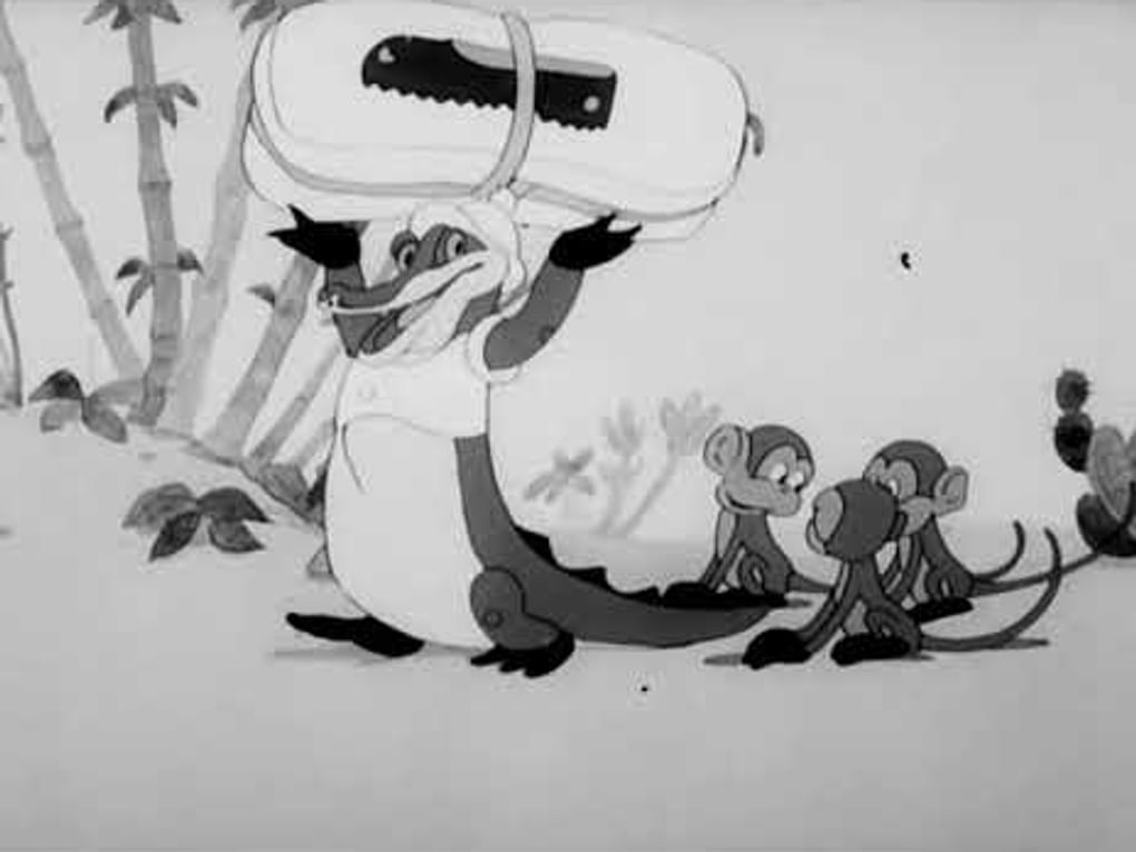 Кадр из мультипликационного фильма Михаила Цехановского «Телефон» (1944)