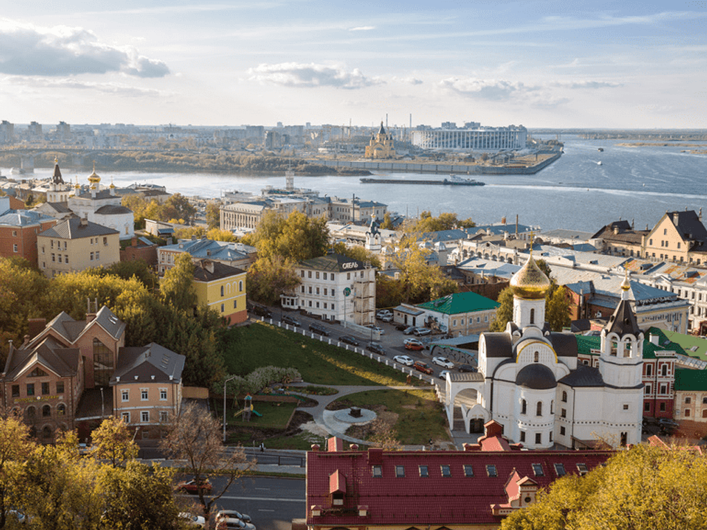 Вид на город. Нижний Новгород. Фотография: Юлия Бабкина / фотобанк «Лори»