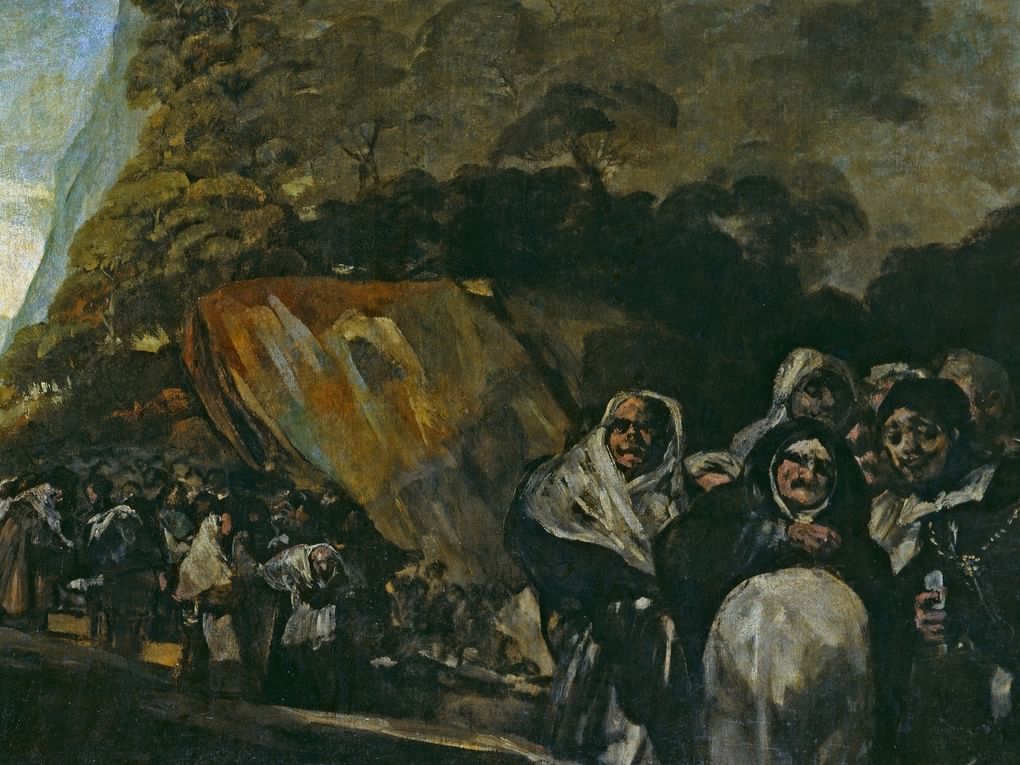 Франсиско де Гойя. Святая Инквизиция (фрагмент). 1820–1823. Национальный музей Прадо, Мадрид, Испания