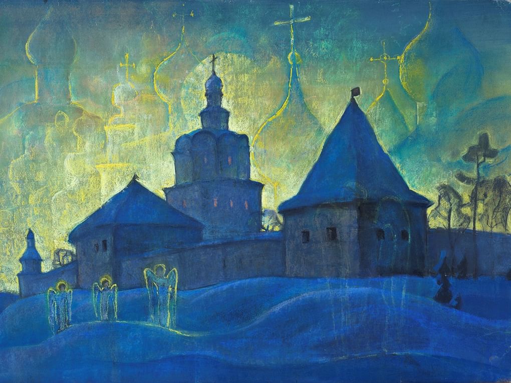 Борис Смирнов-Русецкий. Дозор ангелов (фрагмент). 1920-е. Выставка «Впереди свет», «Центр искусств. Москва», Москва. Частное собрание