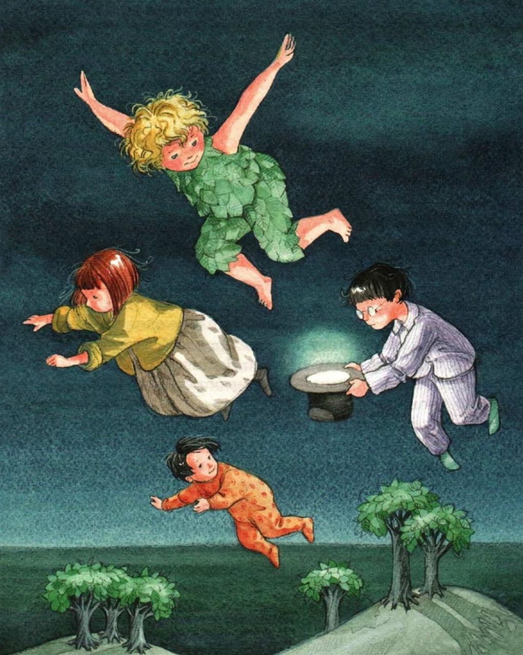 Инна Бодрова. Иллюстрация к повести Джеймса Мэтью Барри «Питер Пэн». Санкт-Петербург: издательство «Махаон», 2019