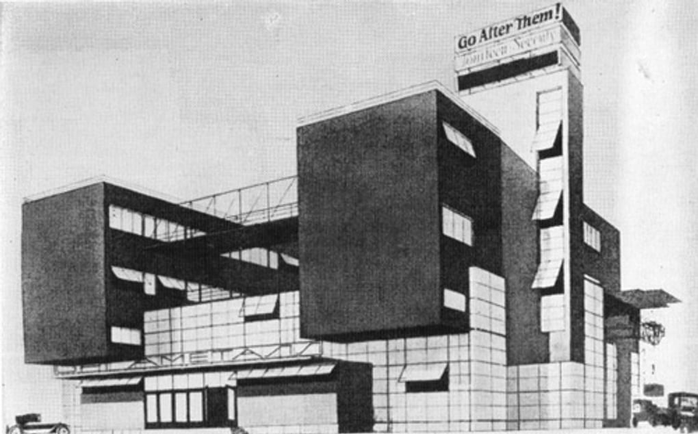 Дома общества «Оргаметалл» в Москве. Архитектор Моисей Гинзбург. 1926-1927. Изображение: famous.totalarch.com