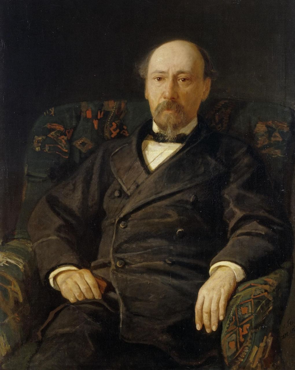 Николай Ге. Портрет Николая Некрасова. 1872. Государственный Русский музей, Санкт-Петербург
