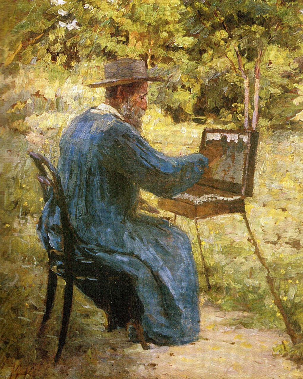 Кириак Костанди. Автопортрет на пленэре. 1903. Частное собрание