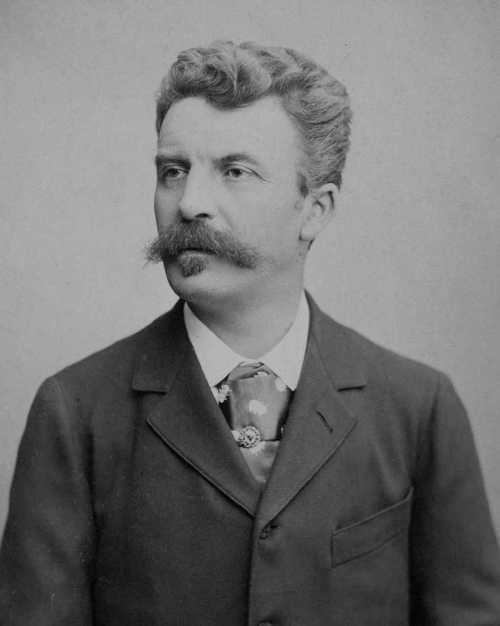 Писатель Ги де Мопассан. Париж, Франция, 1880-е годы. Фотография: Франц Бенке / Государственный музей истории российской литературы имени В.И. Даля (Государственный литературный музей), Москва