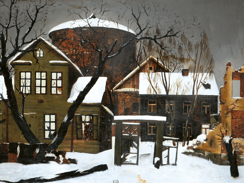 Семен Павлов. Зима (фрагмент). 1923. Государственный Русский музей, Санкт-Петербург