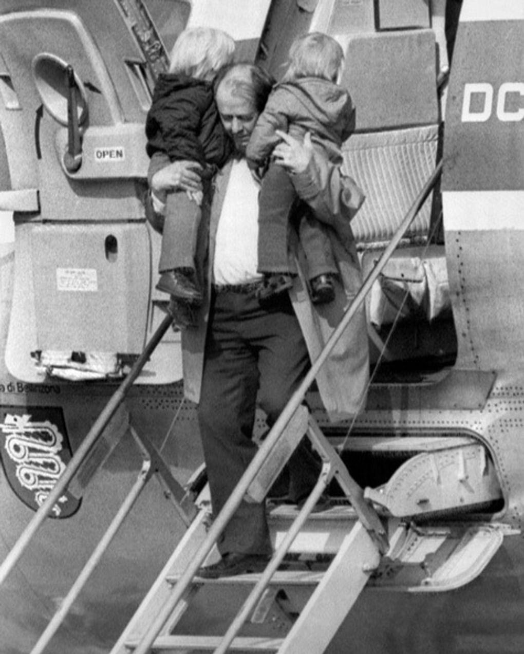 Александр Солженицын с сыновьями. 29 марта 1974. Цюрих, Швейцария. Фотография: colta.ru