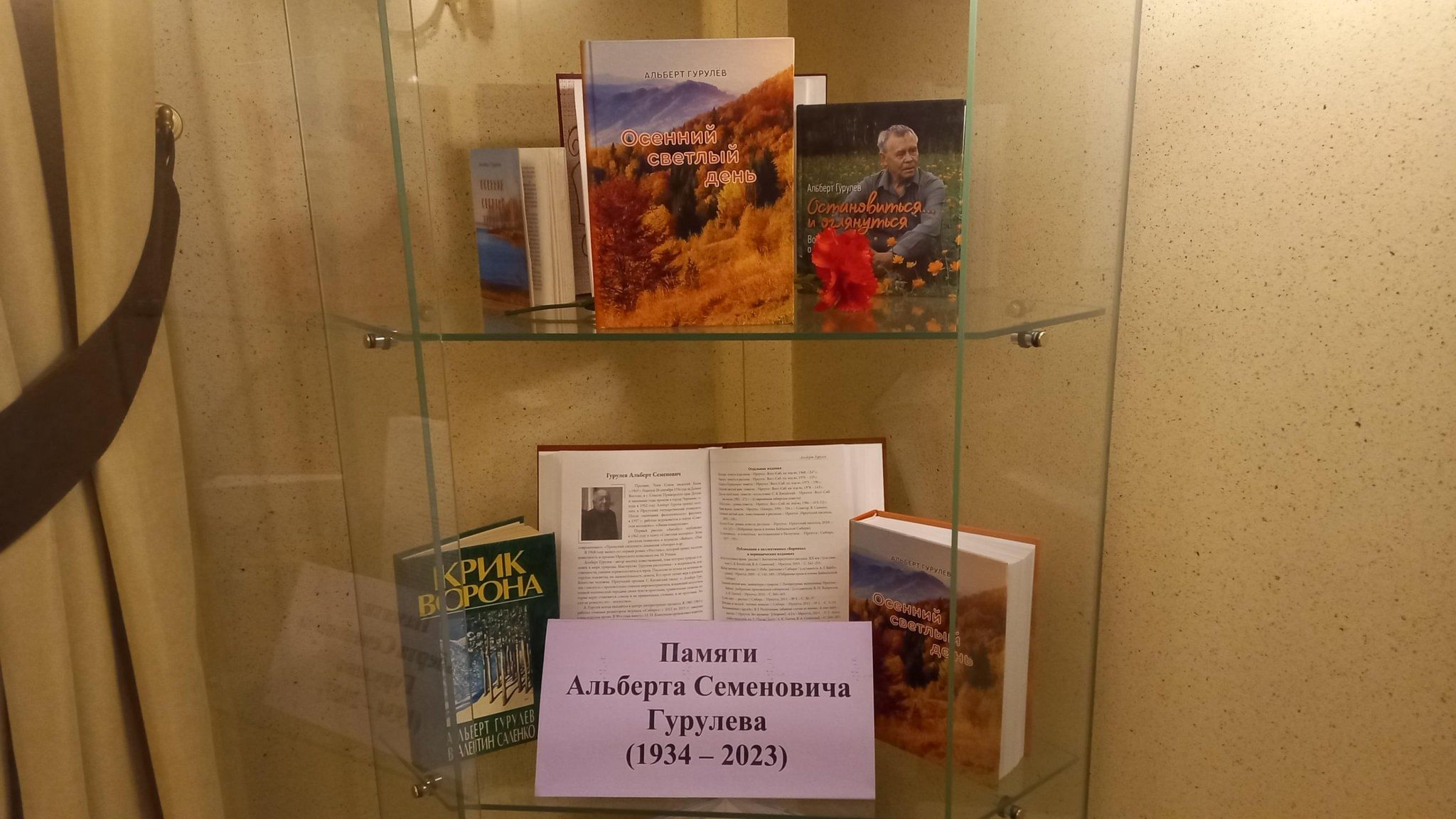 Презентация книги А. Гурулёва «Осенний светлый день» 2024, Иркутск — дата и  место проведения, программа мероприятия.