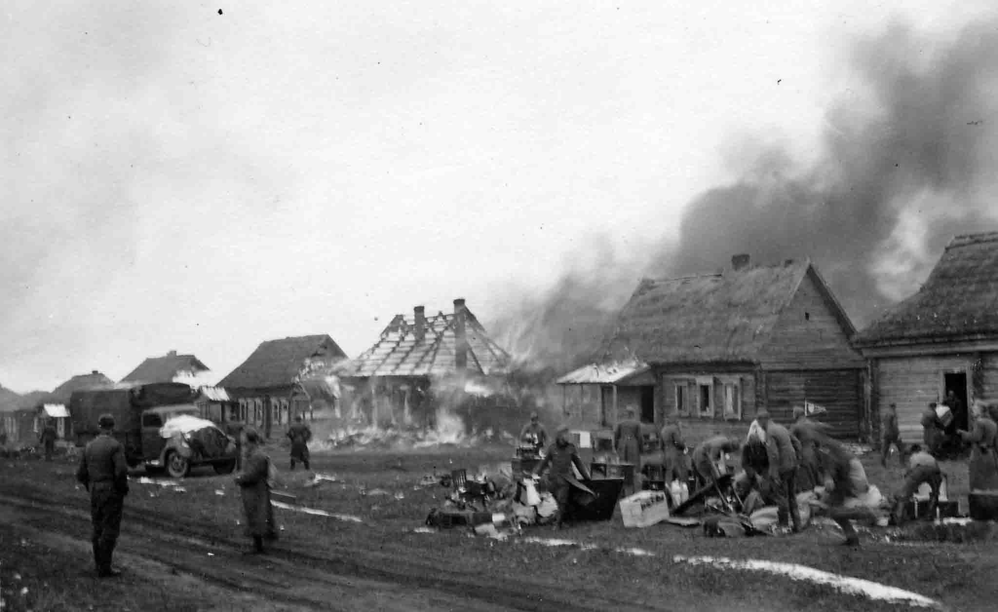 Фото сожженных деревень в годы вов