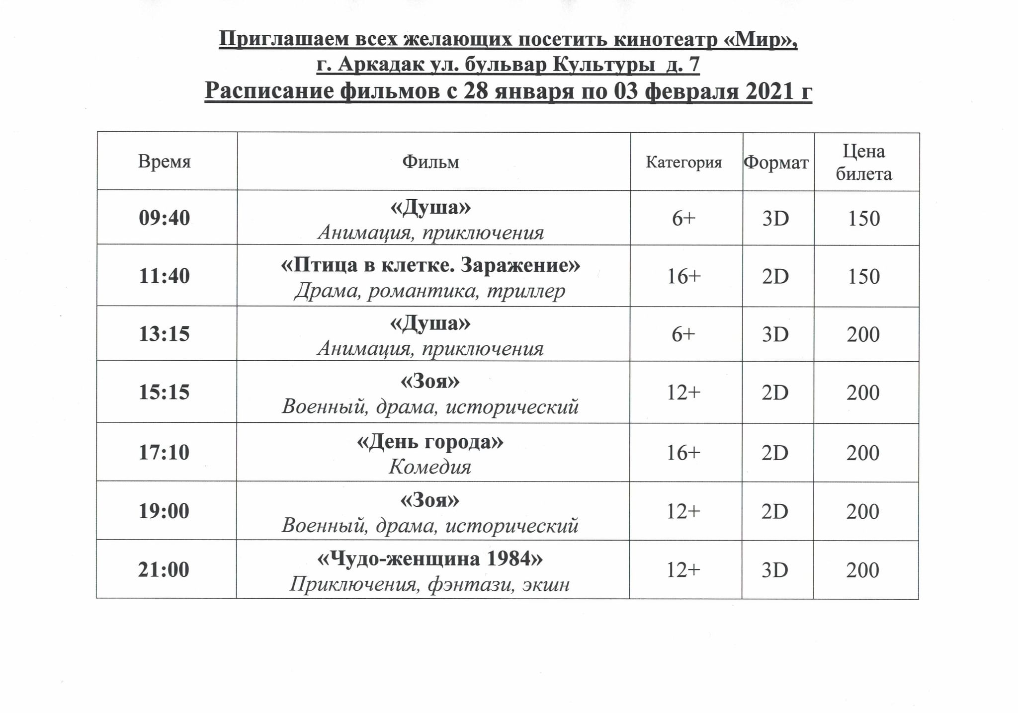 Афиша сургут март 2024. Кинотеатр мир Аркадак расписание. Афиши кинотеатра декабрь 2021 года.